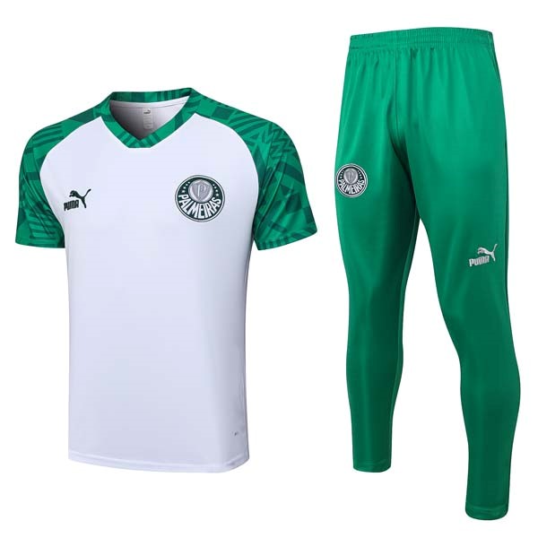 Trikot Palmeiras Komplett Set 2023-24 Weiß Grün